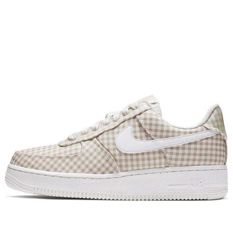 nike air force 1 gingham pack beige|Wmns Air Force 1 Low QS 'Gingham Pack Beige'.